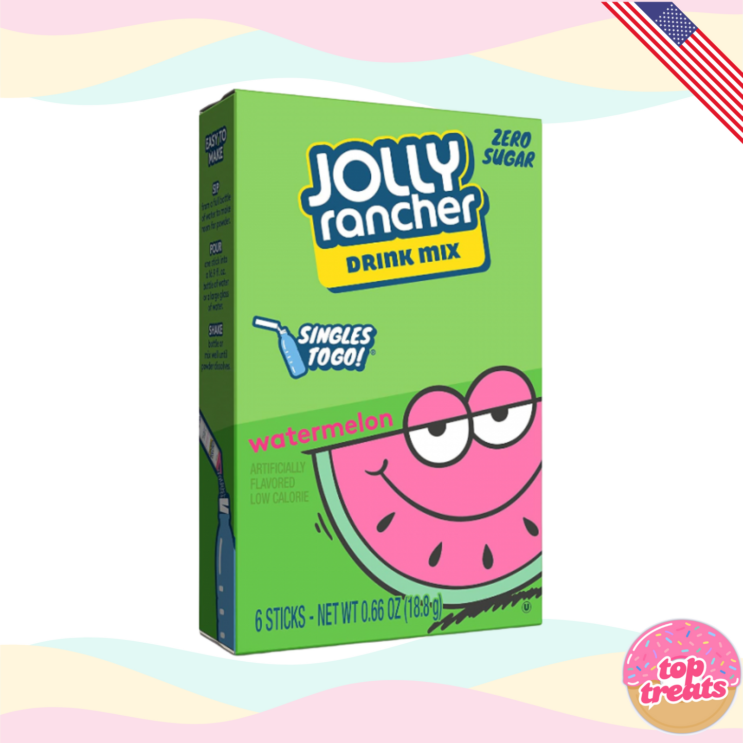 Jolly Rancher Singles to Go Watermelon - 6 Sachets