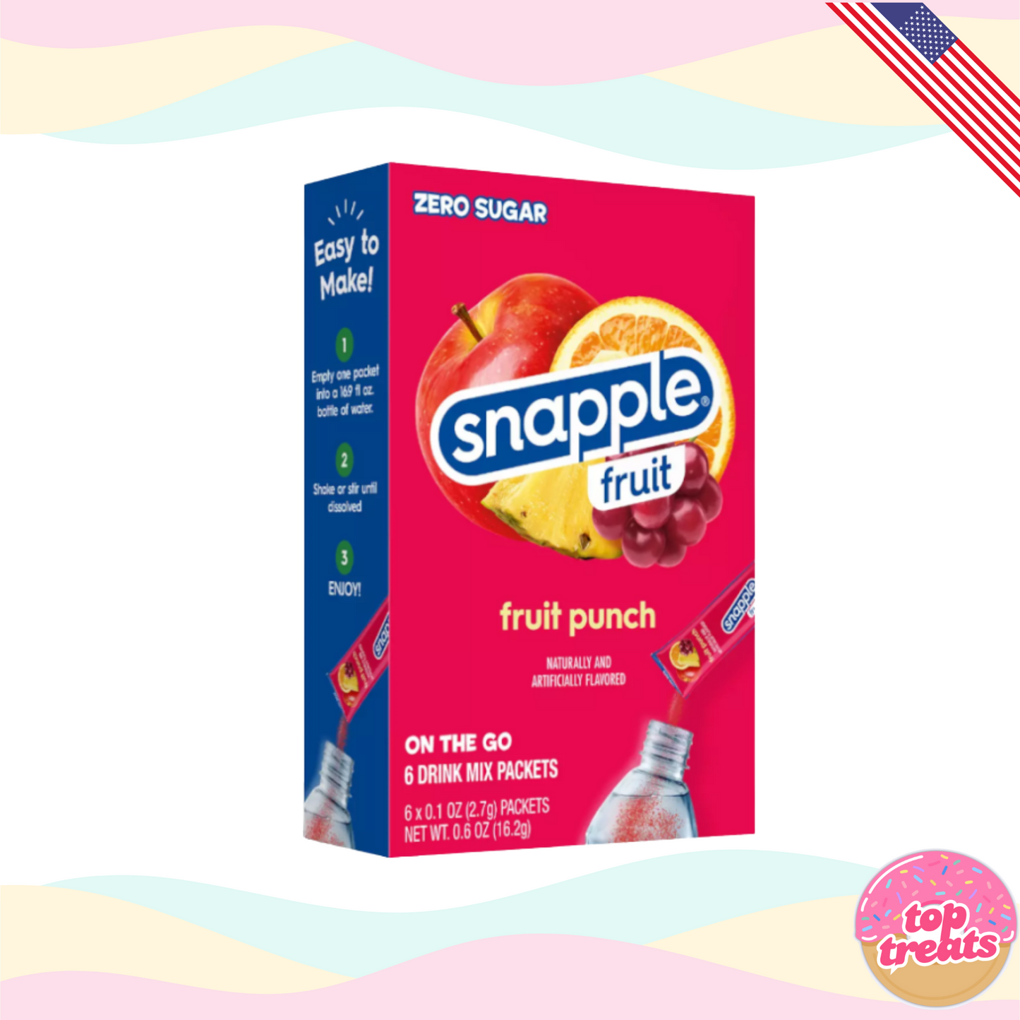 Snapple Fruit Punch Singles to Go - 6 Sachets