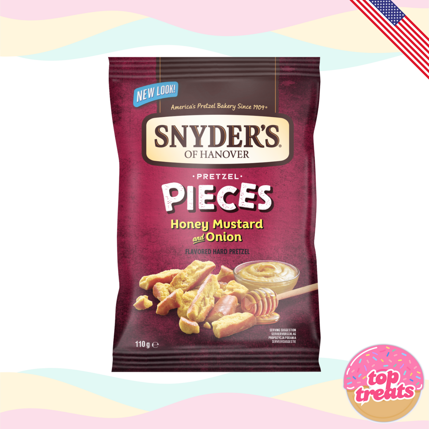 Snyder's Honey Mustard & Onion Pretzel Pieces - 110g