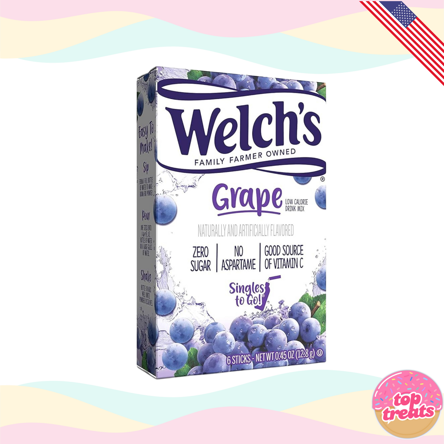 Welch's Grape Singles to Go - 6 Sachets
