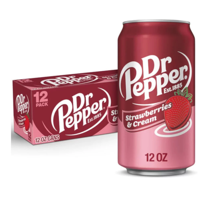 Dr Pepper Strawberries & Cream Case - 12 x 355ml