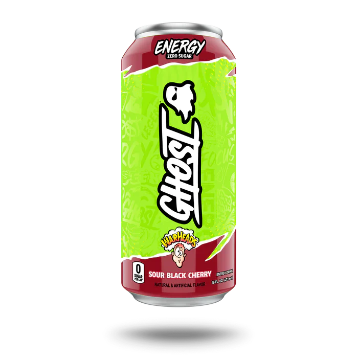 Ghost Energy Warheads Sour Black Cherry - 473ml