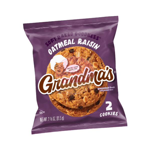 Grandmas Oatmeal Raisin Cookies 2 Pack - 81.5g