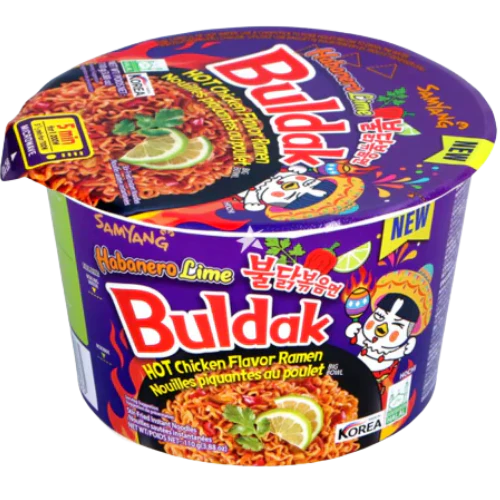 Samyang Buldak Habanero & Lime Hot Chicken Flavour Ramen Big Bowl - 105g