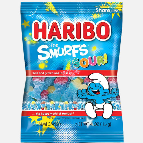 Haribo Sour Smurfs - 113g