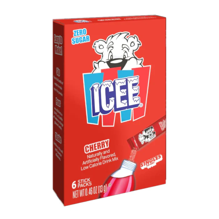 Icee Cherry Singles to Go - 6 Sachets