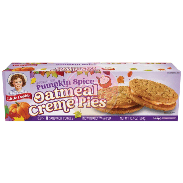 Little Debbie Pumpkin Spice Oatmeal Creme Pies - 304g *BBD 21/10/26*