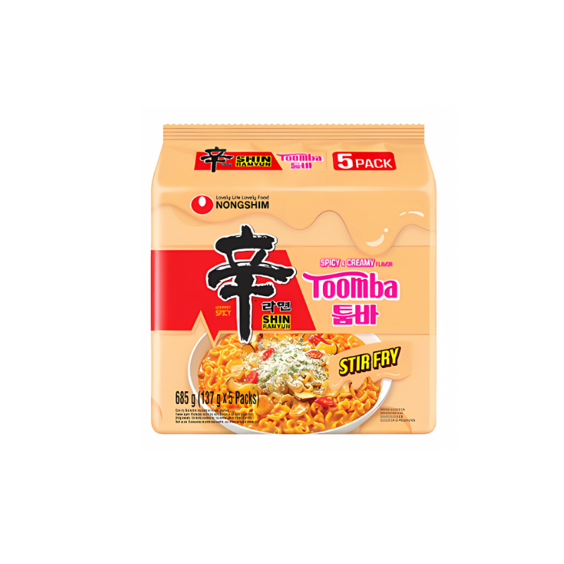 Nongshim Ramyun Toomba 5 Pack - 5 x 137g Packs