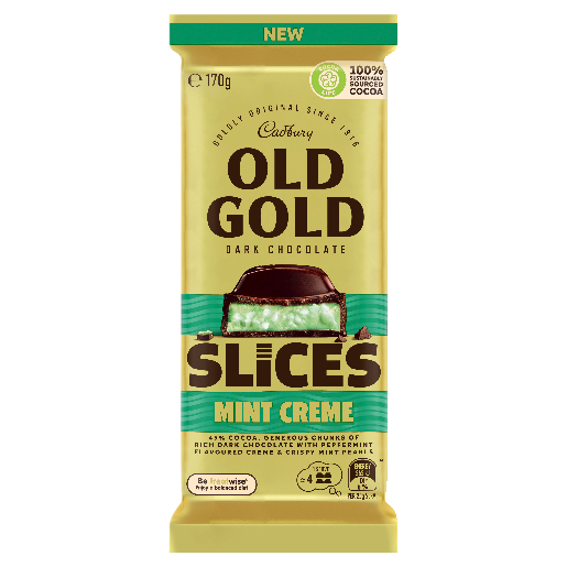 Cadbury Old Gold Slices Mint Creme - 170g
