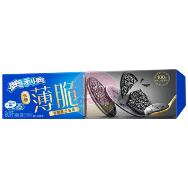 Oreo Low Sugar Thin Crisp Black Sesame Sandwich Biscuits - 62g