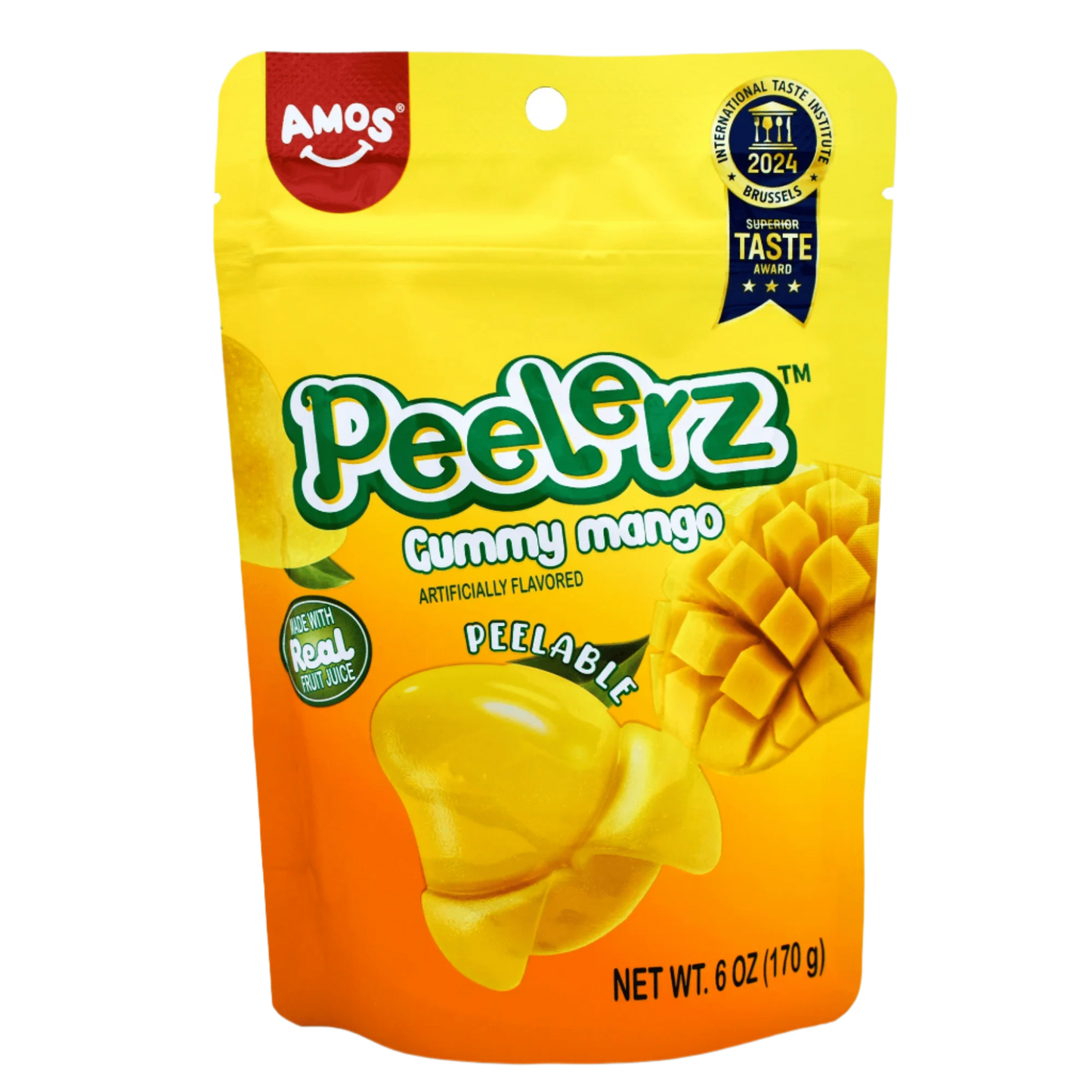Amos Peelerz Peelable Mango Gummies - 170g