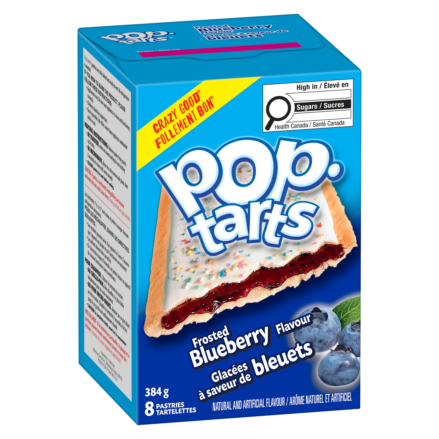 Pop Tarts Frosted Blueberry 8 Pack - 384g