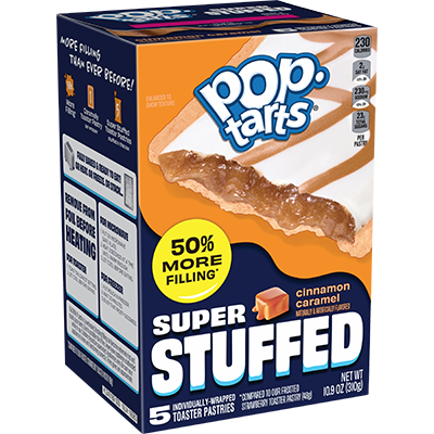 Pop Tarts Super Stuffed Cinnamon Caramel 5 Pack - 310g USA Import