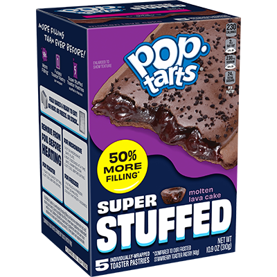 Pop Tarts Super Stuffed Chocolate Lava Cake 5 Pack - 310g USA Import