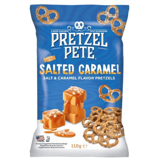 Pretzel Pete Salted Caramel Mini Twists - 110g