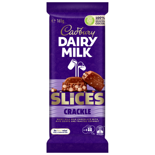Cadbury Dairy Milk Slices Crackle - 165g