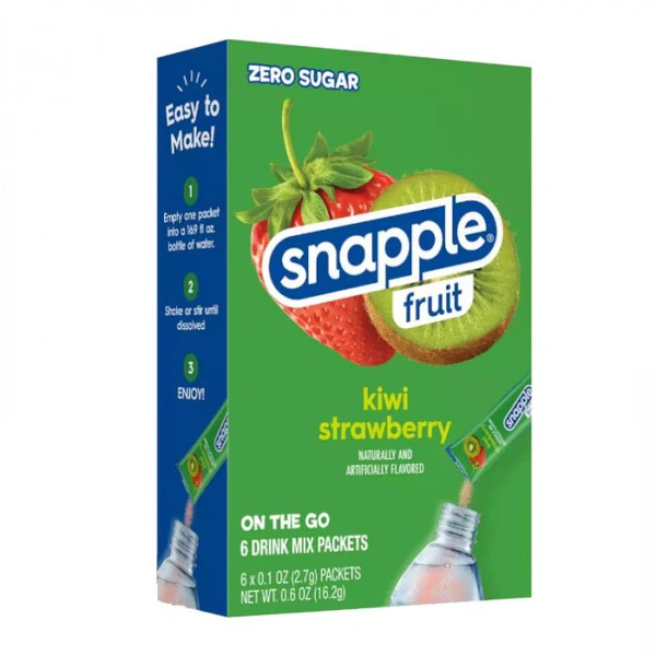 Snapple Kiwi Strawberry Singles to Go - 6 Sachets