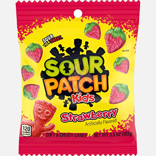 Sour Patch Kids Peg Bag Strawberry - 102g
