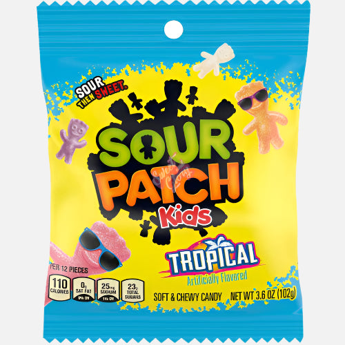 Sour Patch Kids Peg Bag Tropical - 102g