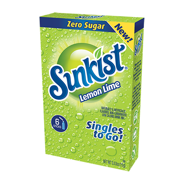 Sunkist Lemon Lime Singles to Go - 6 Sachets