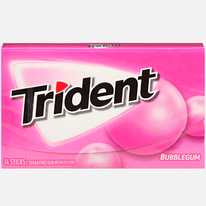 Trident Bubblegum Gum 14 Sticks - 31g