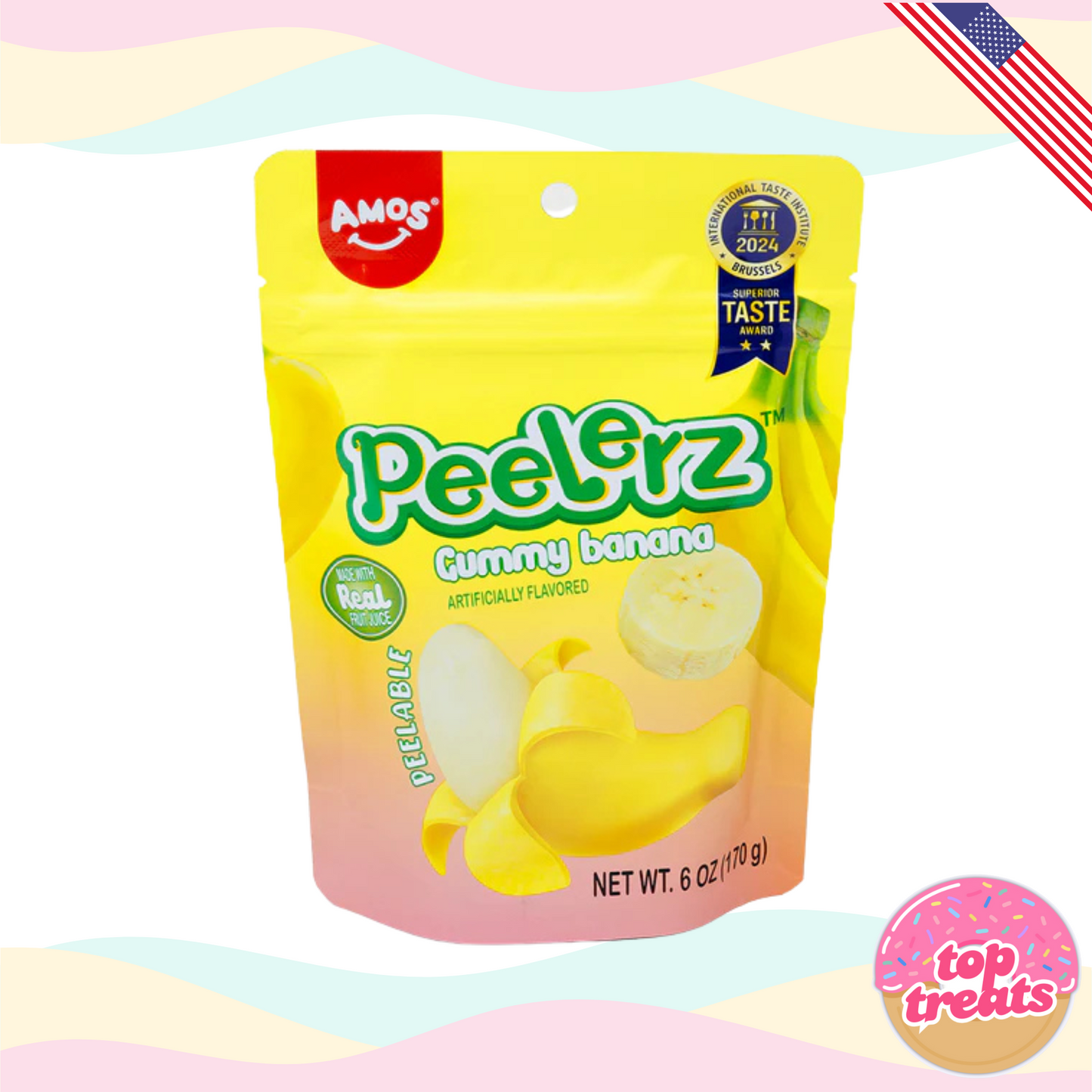 Amos Peelerz Peelable Banana Gummies - 170g