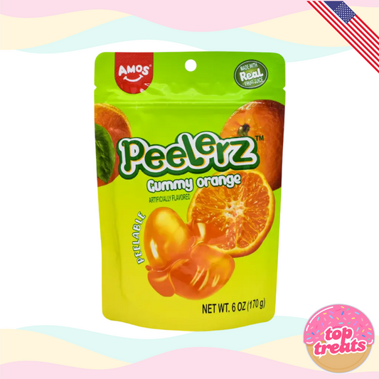 Amos Peelerz Peelable Orange Gummies - 170g