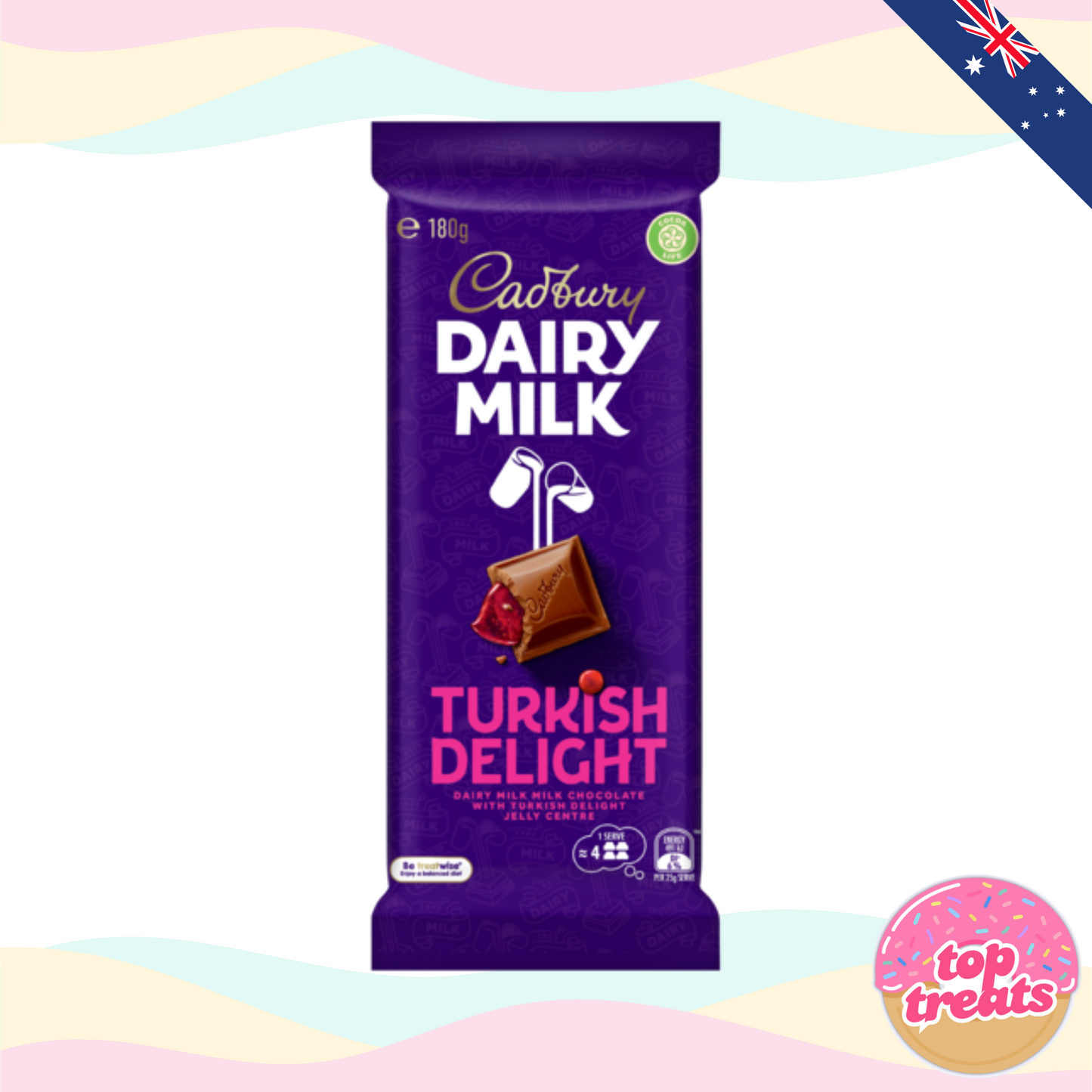 *BB-07/08/25* Cadbury Dairy Milk Turkish Delight - 180g