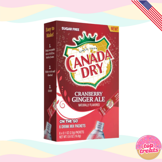 Canada Dry Cranberry Ginger Ale Singles to Go - 6 Sachets