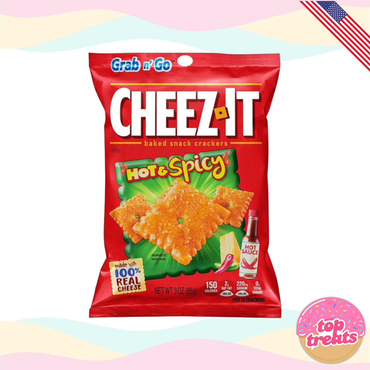 Cheez It Hot & Spicy Grab n Go - 85g