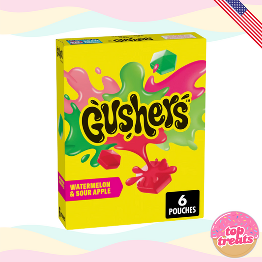 Gushers Watermelon Sour Apple 6 Pack - 6 x 22.6g