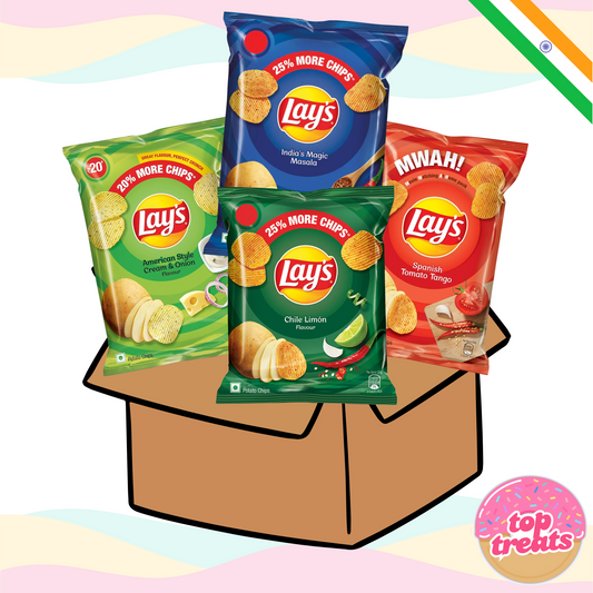 Indian Lays 4 Pack Bundle - 4 x 50g Bags