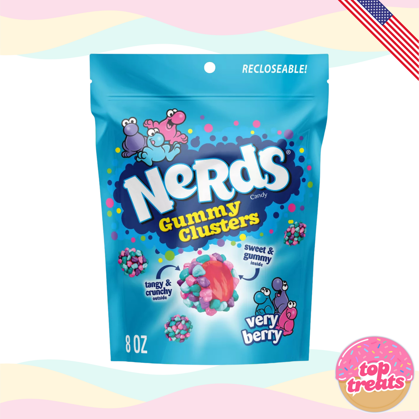 *BB-09/25* Nerds Gummy Clusters Very Berry - 226g