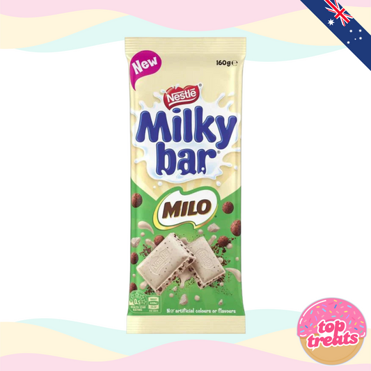 Nestle Milkybar Milo White Chocolate Block - 160g