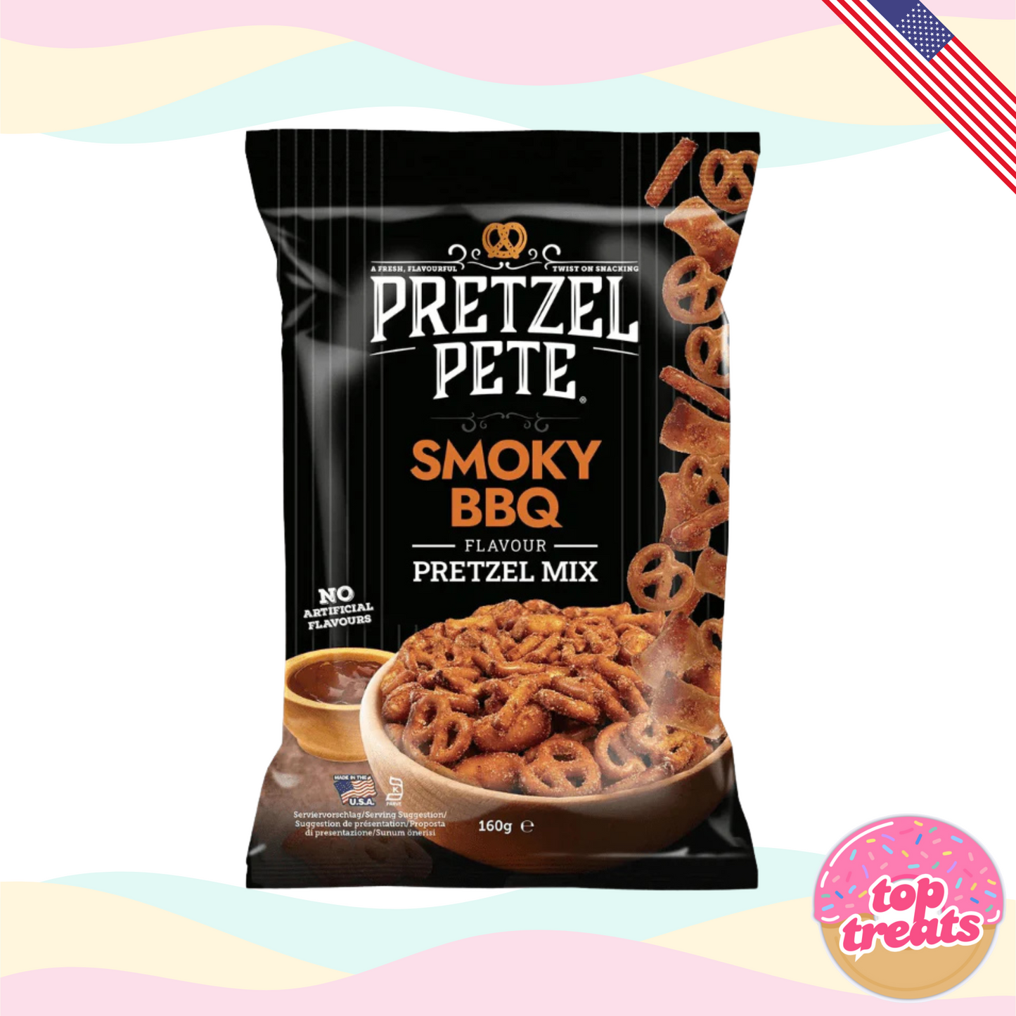Pretzel Pete Smoky BBQ Pretzel Mix - 160g