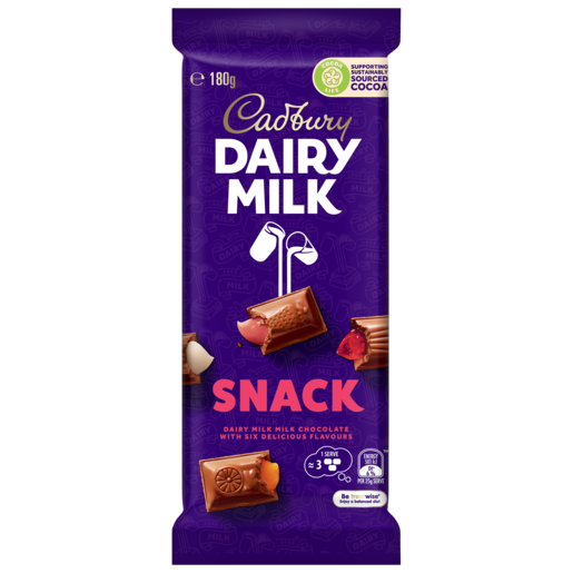 Cadbury Dairy Milk Snack - 180g