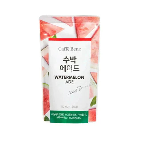Caffe Bene Watermelon Ade Korean Pouch Drink - 190ml