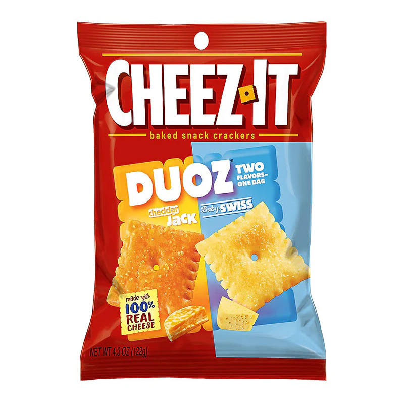 Cheez It Duoz Cheddar Jack + Baby Swiss - 121g