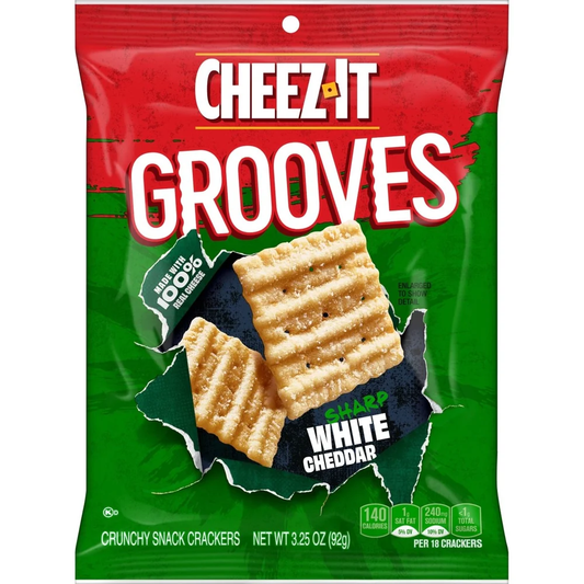Cheez It Grooves Sharp White Cheddar - 92g