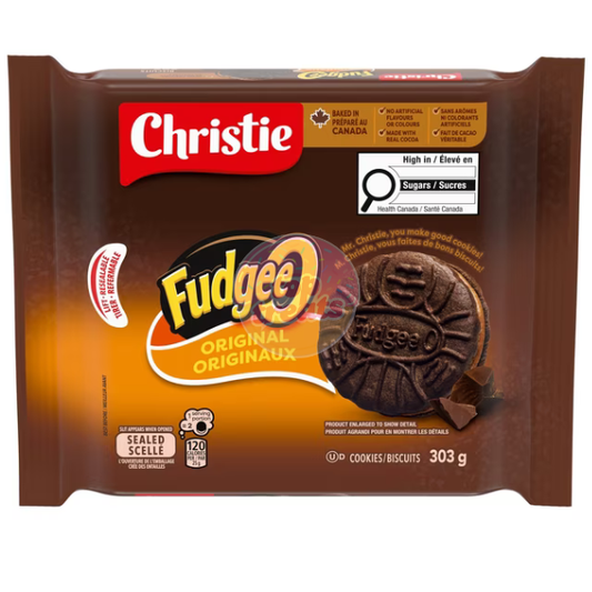 Christie Fudgee-O Original Sandwich Biscuits - 303g