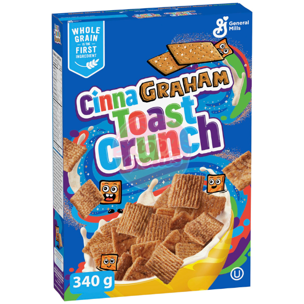 Cinna Graham Toast Crunch Cereal - 340g