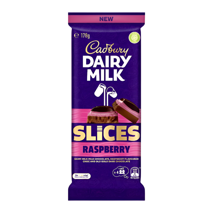 Cadbury Dairy Milk Slices Raspberry - 178g