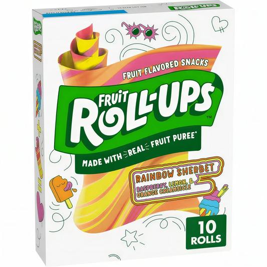Fruit Roll Ups Rainbow Sherbert - 141g
