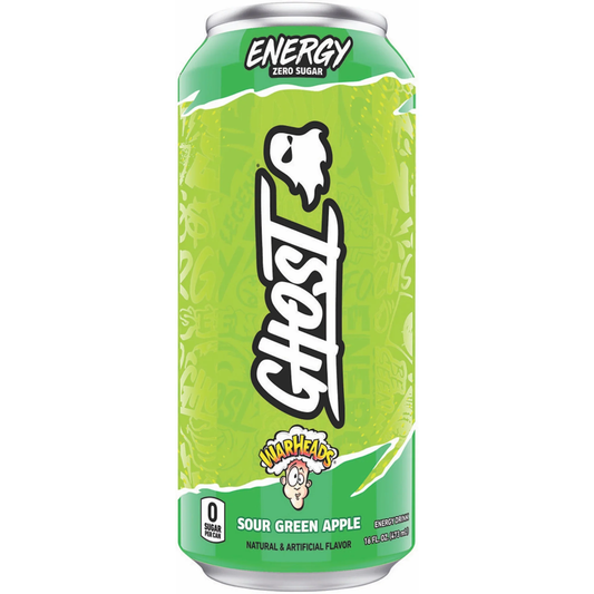 Ghost Energy Warheads Sour Green Apple - 473ml