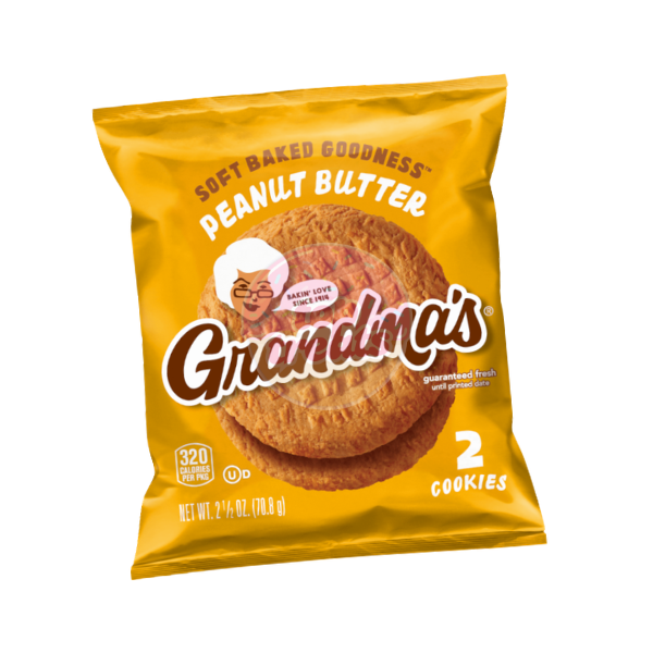 Grandmas Peanut Butter Cookies 2 Pack - 81.5g