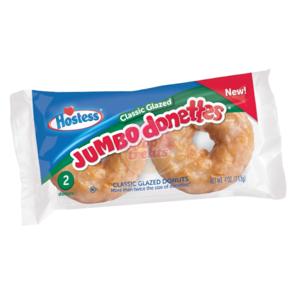 Hostess Glazed Jumbo Donettes 2 Pack - 113g