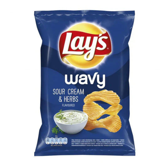 Lays Max Wavy Sour Cream & Herbs - 120g
