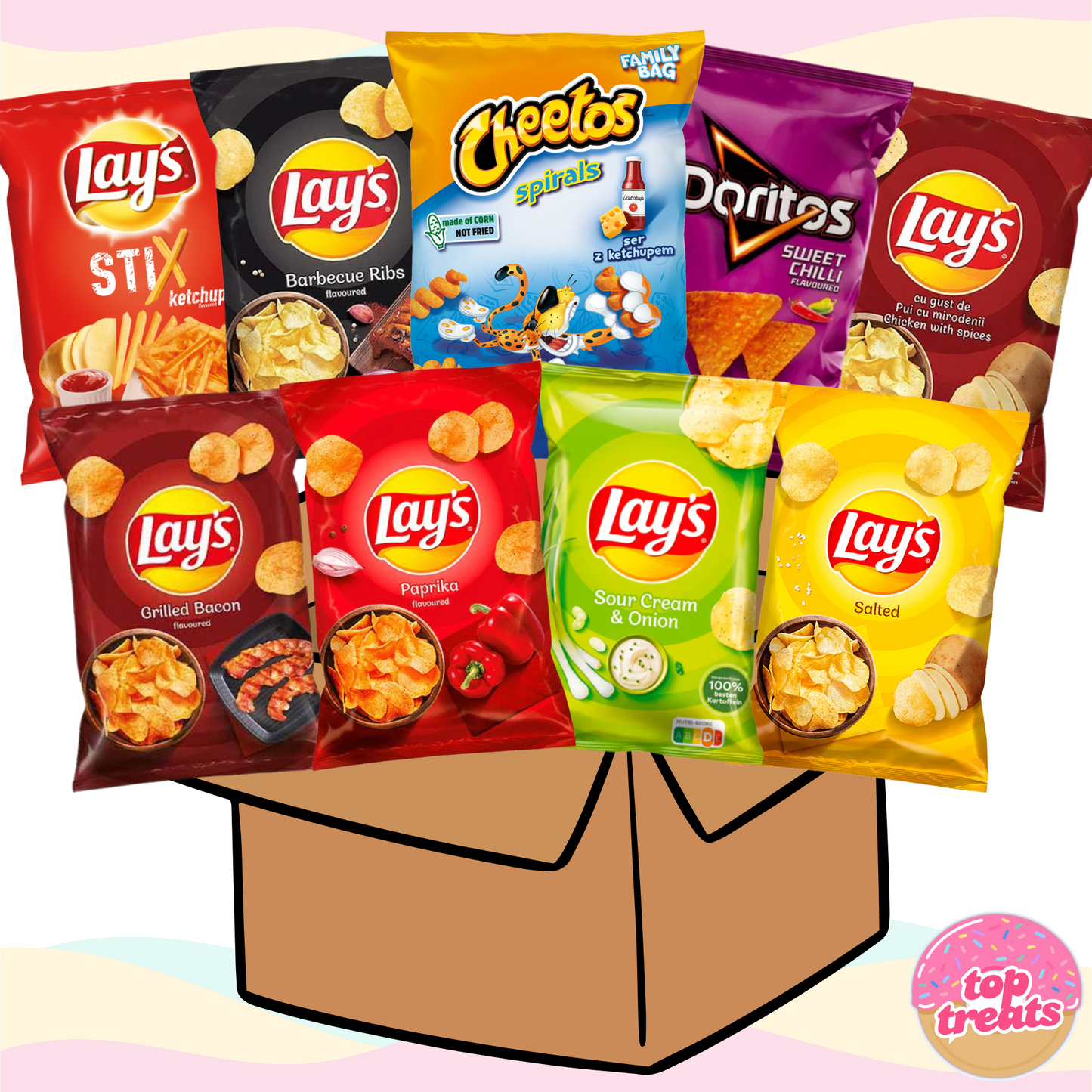 Lays x Cheetos x Doritos Crisps Bundle - 6 Packs