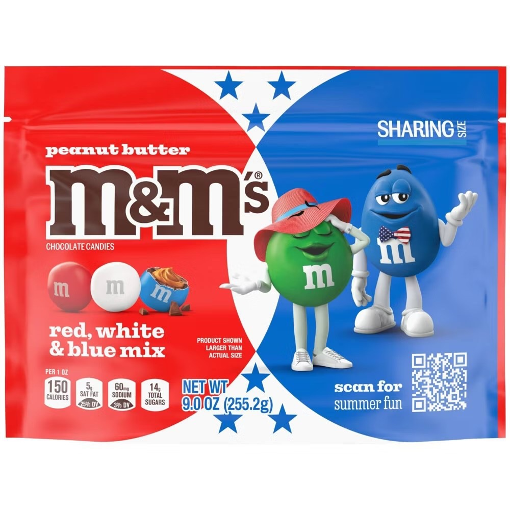 M&M's Peanut Butter Red White Blue - 255g