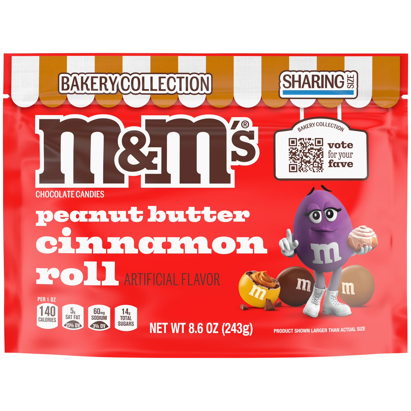 M&M's Peanut Butter Cinnamon Roll - 243g